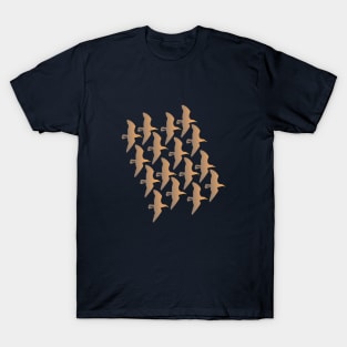 Interlocking Seagull Pattern T-Shirt